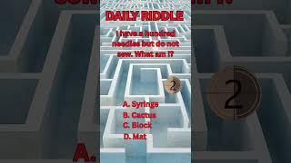 Can You Outsmart This Riddle?  | Daily Riddle #44 | #shorts #riddles