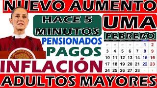 SE ASOMA NUEVO INCREMENTO A PENSIONADOSCUÁNDO LLEGA?UMA + INFLACIÓN FRENAN PENSIONES IMSS+ISSSTE