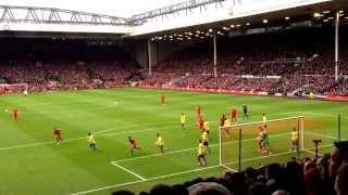 Skrtel 2nd goal vs Arsenal | Liverpool 5-1 Arsenal