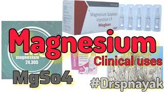 Magnesium salts | clinical uses |  #Drspnayak | #magnesiumSulphate