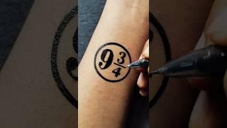 Harry Potter | Magical Platform 9 3/4 Temporary Tattoo ....#art #tattoo