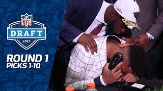 Picks 1-10: Multiple Trades, QB Surprises, & MORE! (Round 1) | 2017 NFL Draft | NFL