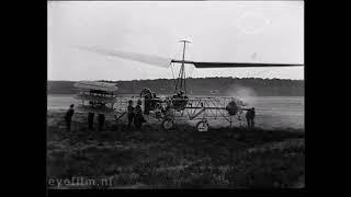 Von Baumhauer's helicopter prototype (late 20s)