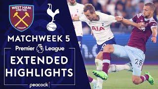 West Ham United v. Tottenham Hotspur | PREMIER LEAGUE HIGHLIGHTS | 8/31/2022 | NBC Sports