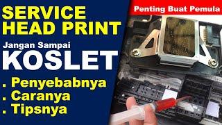 TIPS CARA SERVICE HEAD PRINTER EPSON YANG BUNTU DAN AGAR TERHINDAR DARI KONSLETING