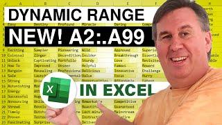 Excel New Range Reference For Dynamic Sized Ranges - Episode 2651