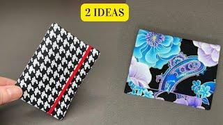  2 Ideas Card Wallet and Coin Purse - Sew and Earn money - Easy to make ️