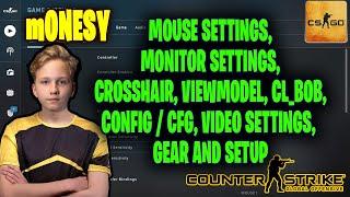 m0NESY CSGO Settings, Monitor Settings, Crosshair, Viewmodel, Gear and Settings