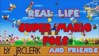 real life Super Mario Bros foes and friends