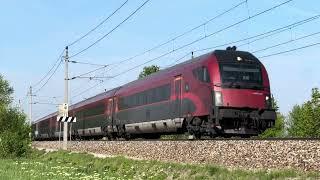 Morgendlicher Zugverkehr auf der Westbahn (Viele Makros, Güterverkehr uvm)