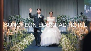 순천 에코그라드 호텔 웨딩 본식하이라이트 영상 I 브라운셔터 Cinematic wedding video 4K