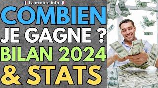 BILAN DE LA CHAÎNE LA MINUTE INFO ( ANNÉE 2024 ) , COMBIEN JE GAGNE AVEC 20 000 ABONNÉS ?