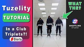 Tuzelity Dance Triplets?  How to dance In a Club  Shuffle Dance Video on a viral TikTok Song 2022