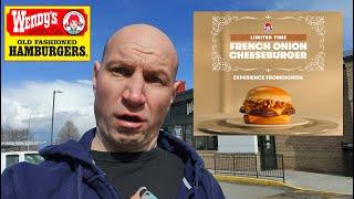 Wendy's New French Onion Cheeseburger!