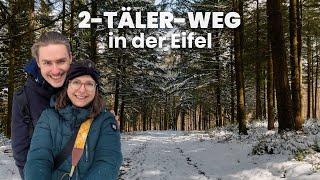 2-TÄLER-WEG in Kesternich (Simmerath) - Schnee-Wanderung in der Eifel