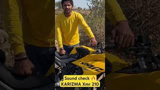 KARIZMA XMR 210 RPM SOUNDS  #hero #karizmazmr #xmr #review #milege