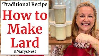 How to Make Lard - The Right Way! - Step by Step Tutorial for How to Render Pork Fat