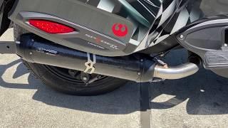 Two Brothers exhaust with RLS delete pipe on Can Am Spyder