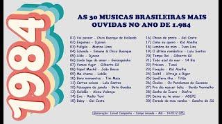 30 Músicas Brasileiras mais Ouvidas no Ano de 1.984