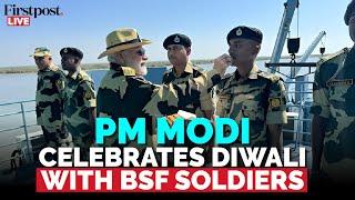 PM Modi LIVE: PM Modi Celebrates Diwali With BSF Soldiers in Gujarat