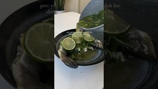 Steamed Thai   with lemongrass & lime  #thaifood #steamedfish #thairecipes