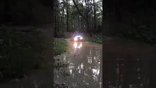 Kid Takes Dads Low Mile Clean Rubicon in Muddy Water