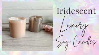 Iridescent Jar Candles, Modern Soy Candles, Luxury Candles, Aesthetic Candles, Modern Designs Decor