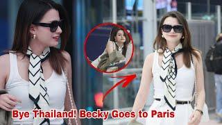 [240920] Becky Spotted In Airport Going Back To Paris, Without Freen?!