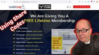 Leads Leap Overview | Share Codes| FREE Membership: Bob Brooks 319-850-0907 |