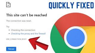 How To Fix Err_Connection_Reset In Google Chrome | Err Connection Reset Chrome Windows 10 (Easily)