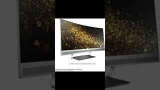 HP ENVY 34 Curved Display Ultra WQHD Curved Monitor with AMD Freesync Technology, Webcam and Audio b