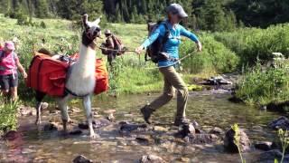 Creek Crossing with Guest in Gros Ventre Wilderness 2014