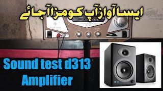 How to check sound D313 mono amplifier in urdu/hindi