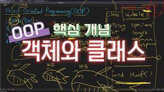 OOP | 객체와 클래스 | 추상화 | 캡슐화 | 정보은닉 | 상속 개념설명 | 객채지향 프로그래밍 핵심 개념 | Object Oriented Programming