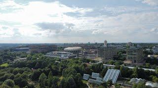 Droneflight in Forrest near Ruhruni Bochum