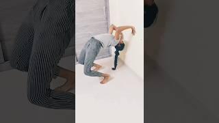 Back bending on wall #wall #backbend #shorts #flexibility #shortvideo #viralvideo #youtubeshort