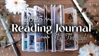 2023 reading journal flip through  simple & easy spreads