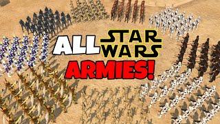 ALL Star Wars ARMIES Battle Royale! - Men of War: Star Wars Mod Battle Simulator