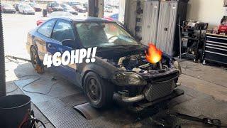 460hp civic dyno at Pfi Speed!