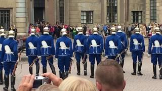 Royal Guard Changing at Stockholm Palace (Sweden)