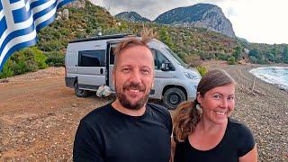 REALITY OF LIVING ON THE ROAD  // Vanlife Evia island in Greece