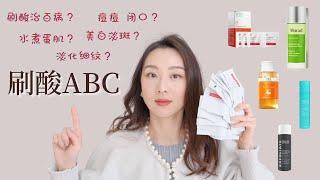 【Anna阿姨 刷酸ABC#2】刷酸治百病吗？4款刷酸产品使用感 | 毛孔、出油、暗沉 痘痘 | 我如何测试护肤产品