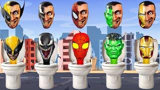 TEBAK GAMBAR Spider-Man vs Skibidi Toilet | TOP SUPERHERO, AVENGERS, MARVEL, IRON MAN, HULK, VENOM 3