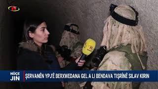 Şervanên YPJ'ê berxwedana gel a li Bendava Tişrînê silav kirin