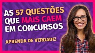  As 57 QUESTÕES de Língua Portuguesa que MAIS CAEM em CONCURSOS PÚBLICOS!