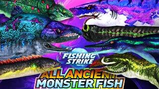 ALL LEGENDARY FISH CAUGHT IN Hellish Desert - 9 monster fishes 【釣魚大亨 Fishing Strike 피싱스트라이크】