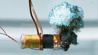 Burning Model Rocket Engine Underwater in 4K Slow Motion - Rockets (S1 • E4)