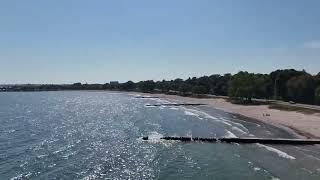 Soaring over Lake Michigan in Sheboygan