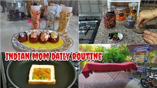 Busy Morning To Evening Routine Of NRI Mom ‍‍‍‍Gulab Jamun recipe with Tips&Tricks