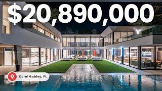 Touring a $20,890,000 Tropical Modern ARCHITECTURAL MASTERPIECE in Coral Gables, Florida